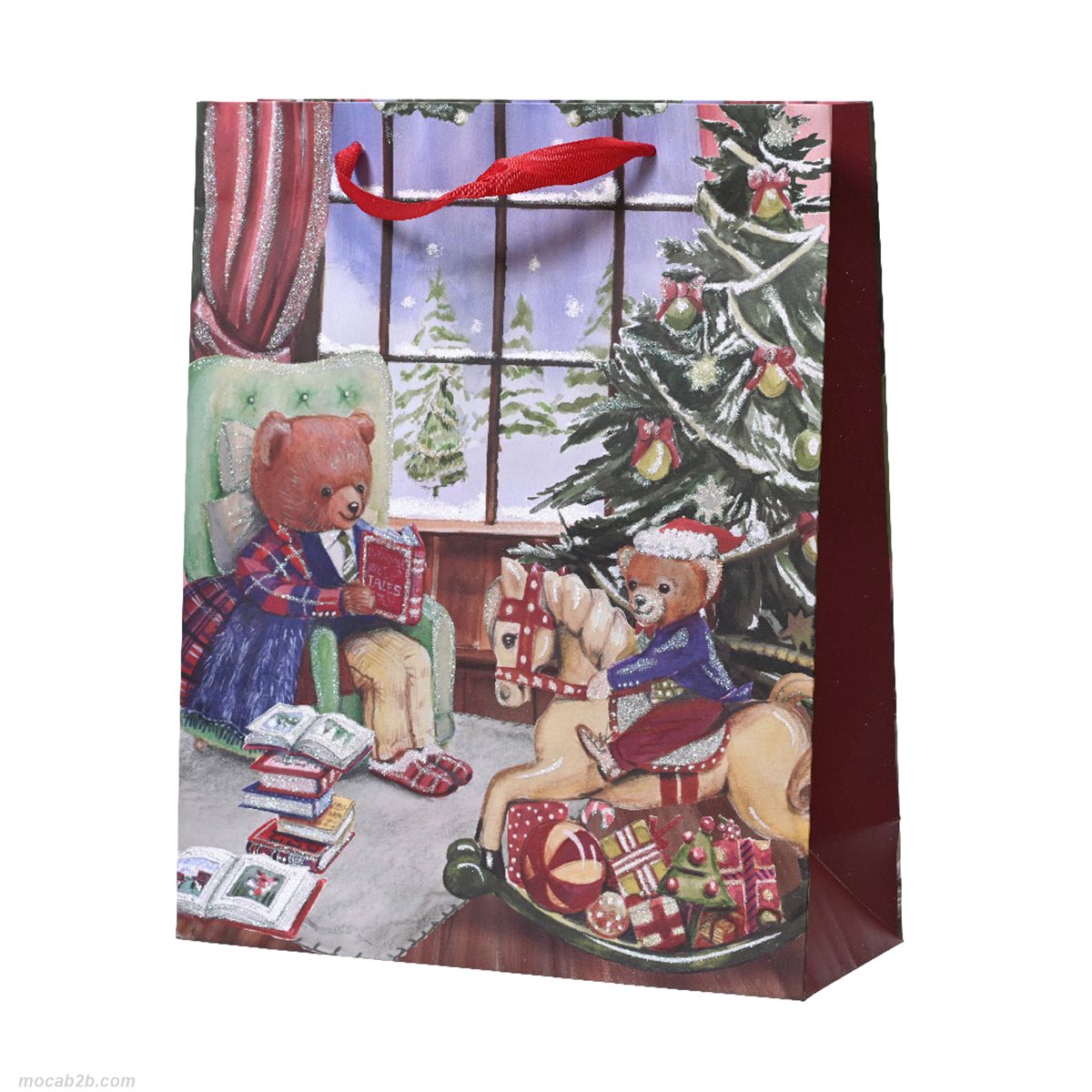GIFTBAG NATALE SCINTILLANTE 18x50h72 