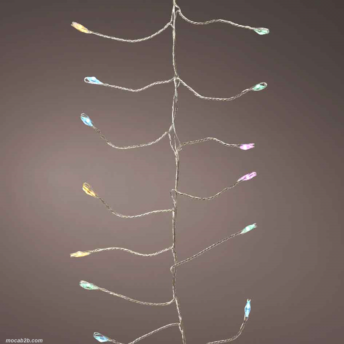 Filo argento micro led multicolor 8 funzioni effetto scintillio da esterno, lunghezza 12 mt. 