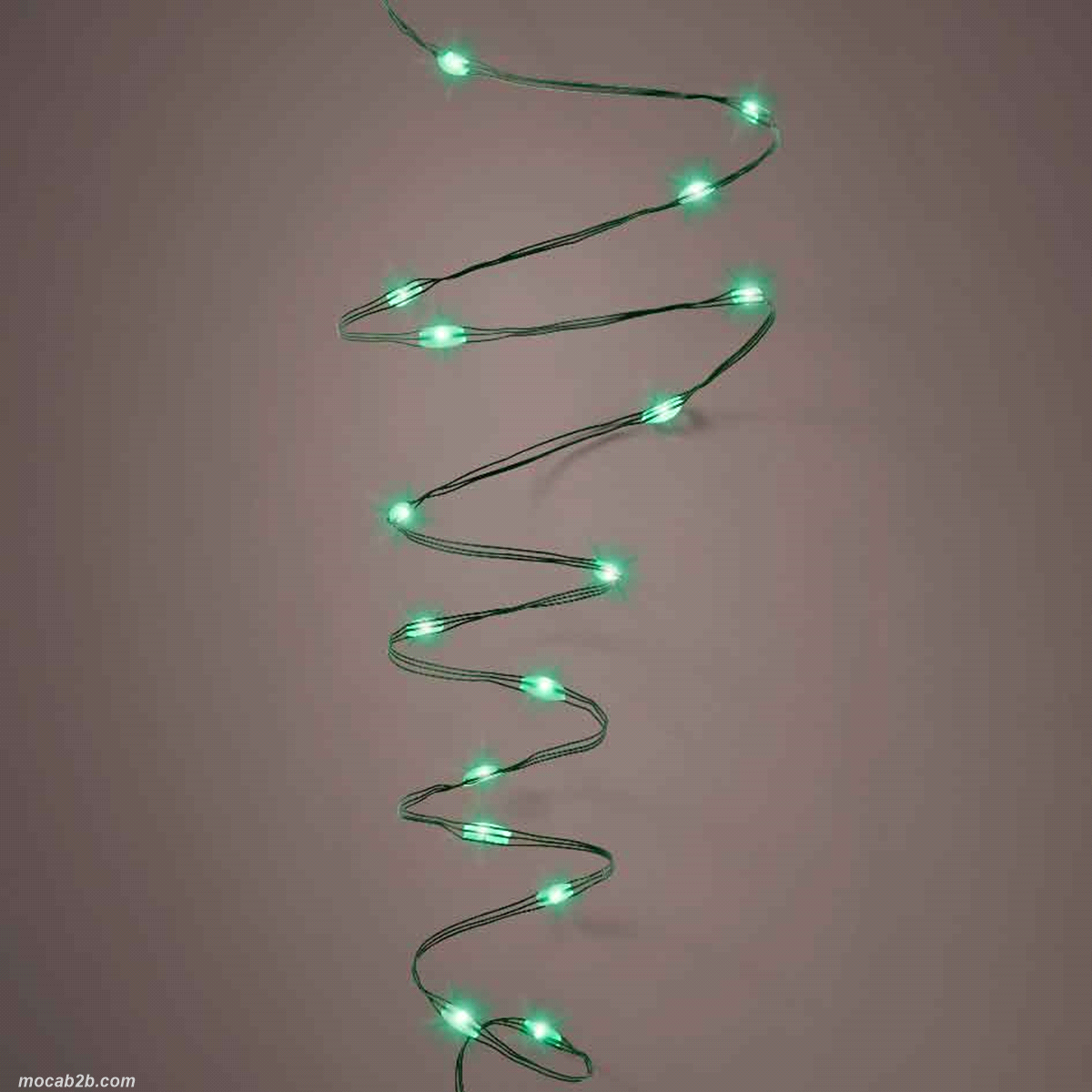 Filo verde micro led verde 8 funzioni, effetto scintillio, da esterno, lunghezza 12 mt. 