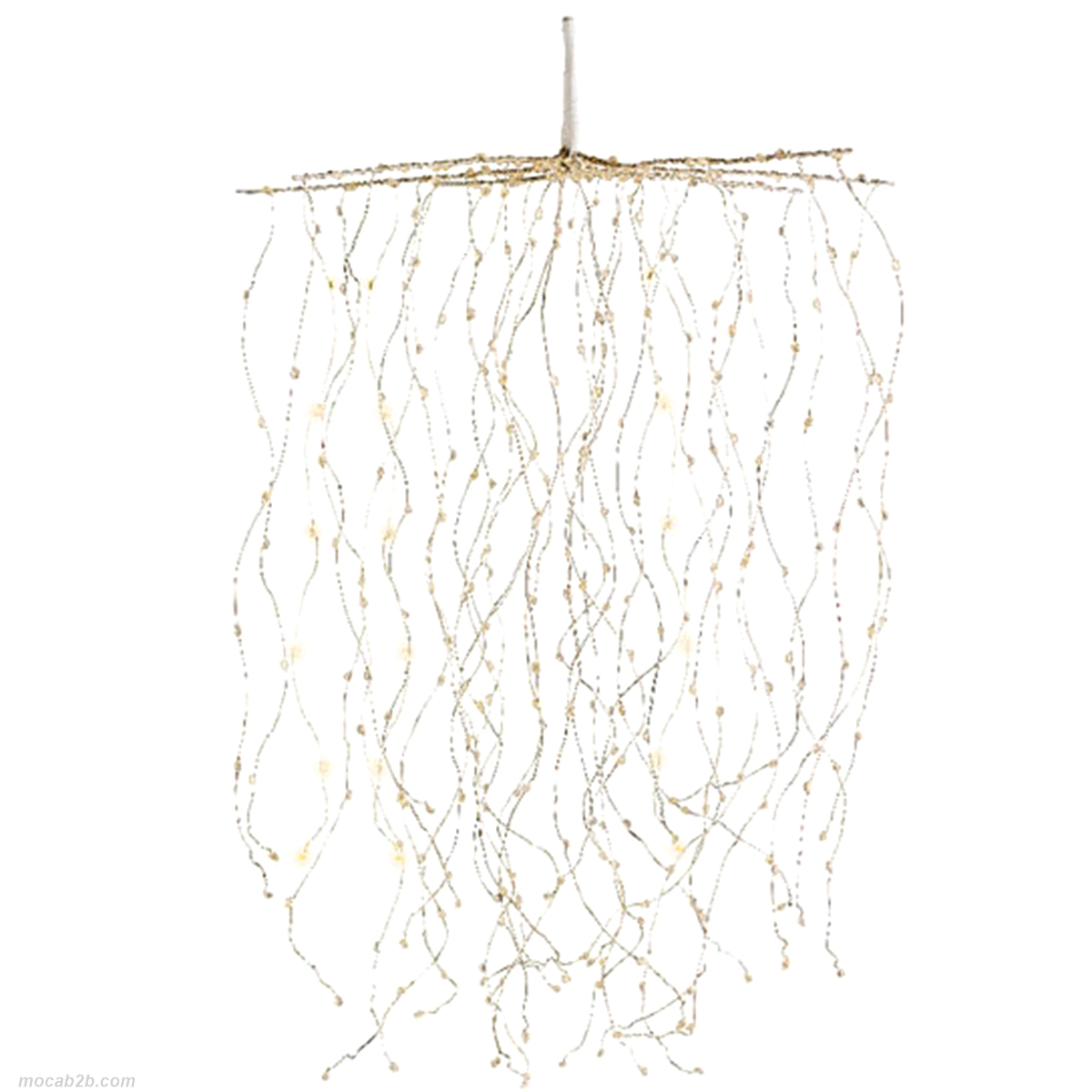 DECORAZIONE CASCATA ARGENTO LED130cm 