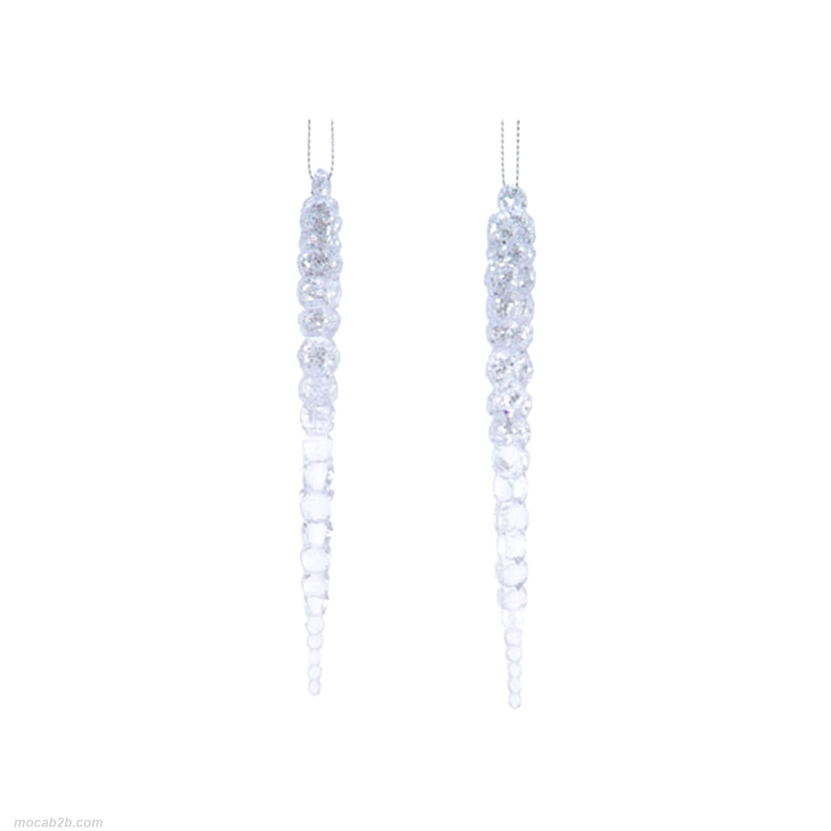 GHIACCIOLI TRASP./ARGENTO h.13 x2pz 