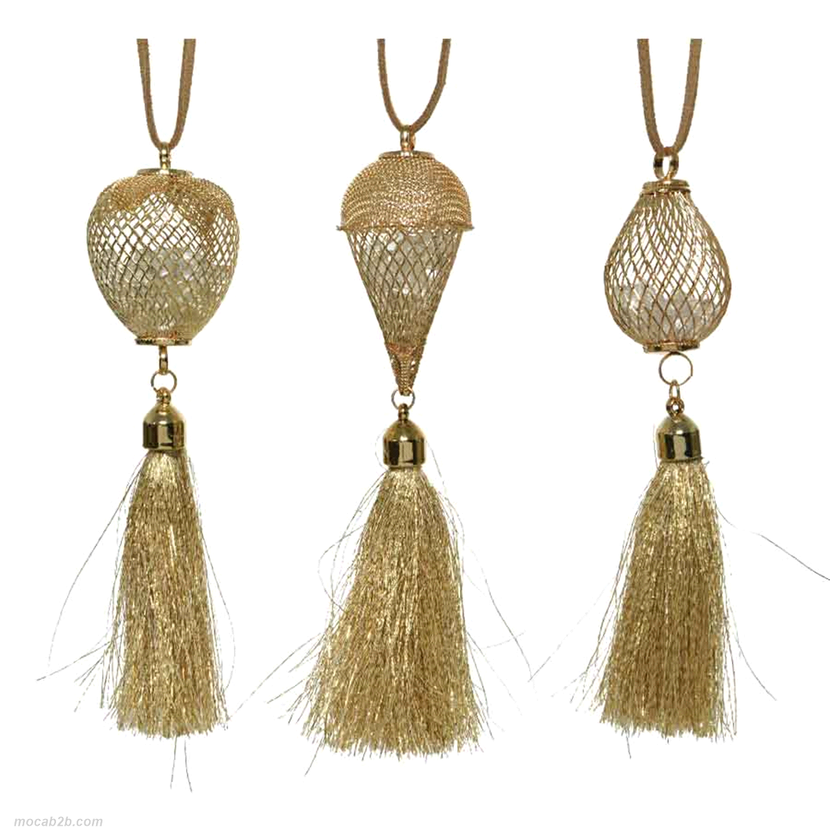 DECORI ORO SCINTILLANTI IN 3 MODELLI ASSORTITI h.23 