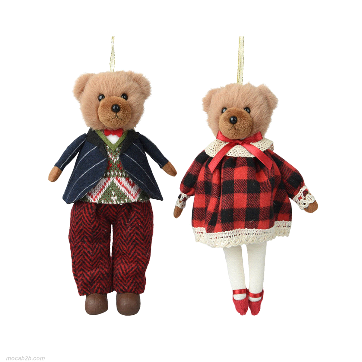 ORSETTO CON GIACCHINO IN 2 MODELLI  DA APPENDERE 8x5h18 