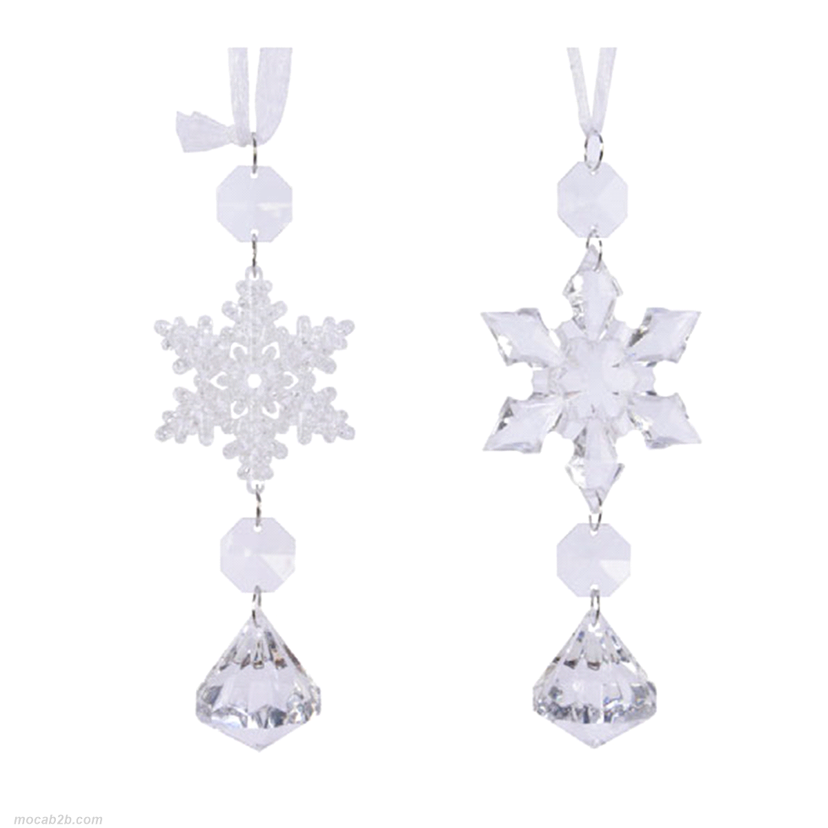 ORNAMENTI TRASPARENTI 8x22 x2pz 