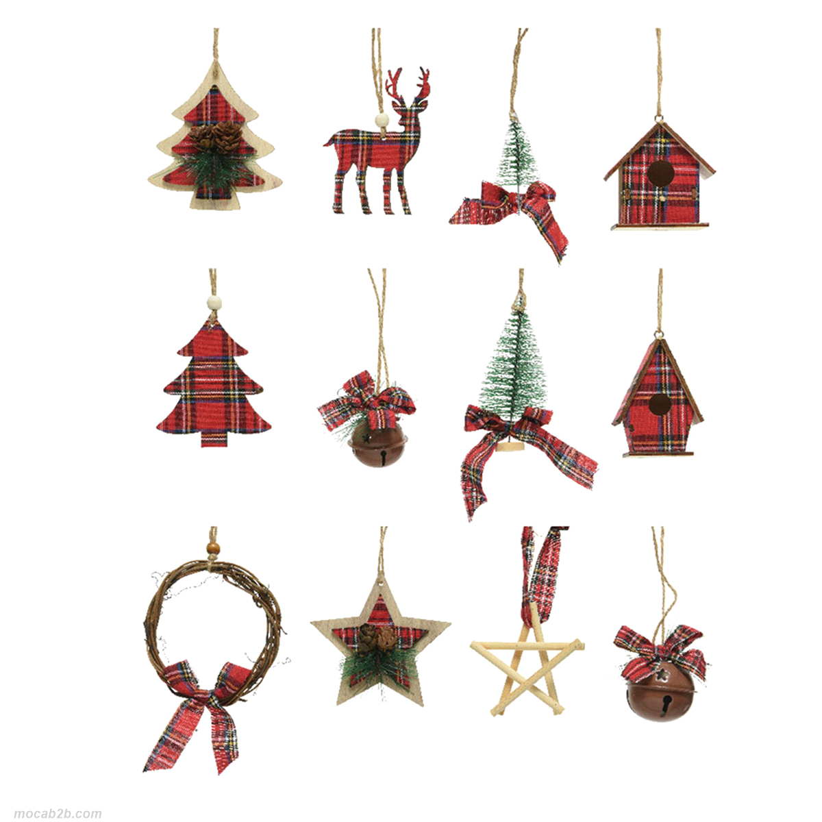 DECORI NATALE IN LEGNO IN 12 MODELLI ASSORTITI h.8,5 