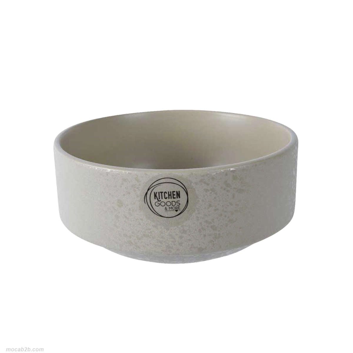 Ciotola beige in gres arenaria smaltato diametro 15cm h.6,8 cm. 