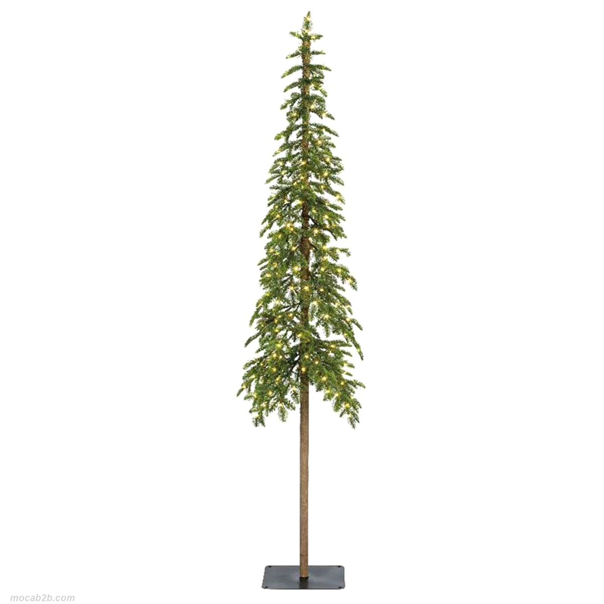 Abete alpino verde con micro led bianco caldo da interno. Misure: diametro 41 h. 180cm. 