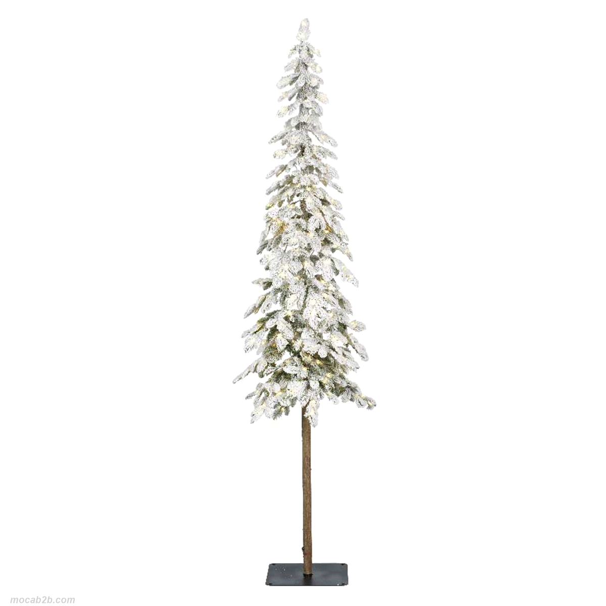 Abete alpino innevato con micro led bianco caldo da interno. Misure: diametro 41 h. 180cm. 