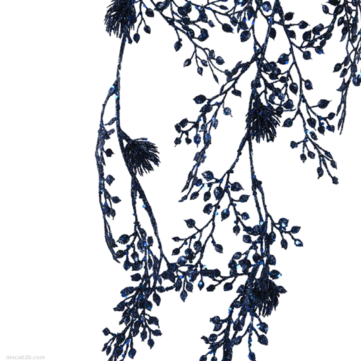 Grappolo blu notte glitterato. Misure: 20x3 h. 88cm. 