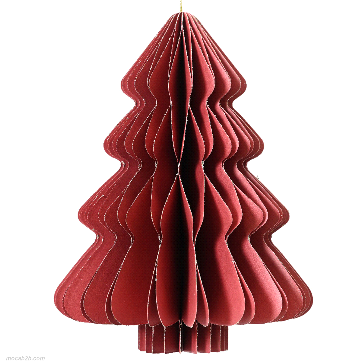 ALBERO NATALE ROSSO IN CARTA @11,25 h.15 