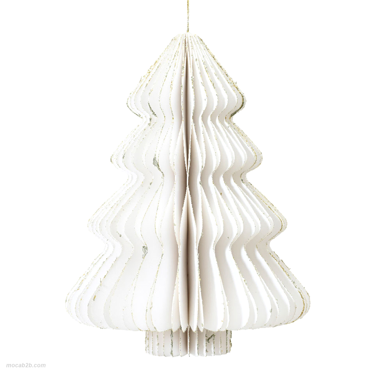 ALBERO NATALE BIANCO IN CARTA @15 h.20 