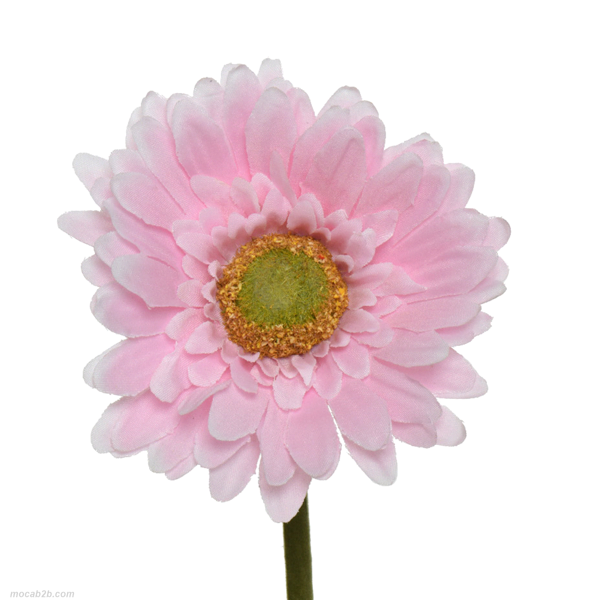 Fiore decorativo gerbera rosa chiaro in polyester. Misure: diametro 10 h. 50cm. 