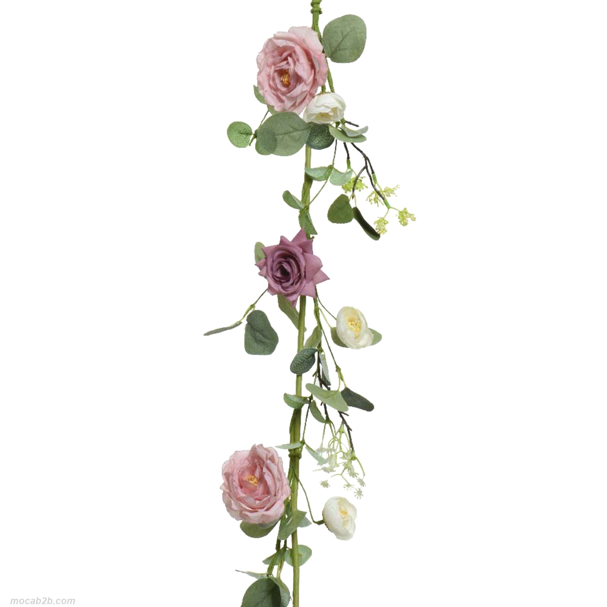 Rose ramo presentazione multicolor in polyester 10x3x150cm. 