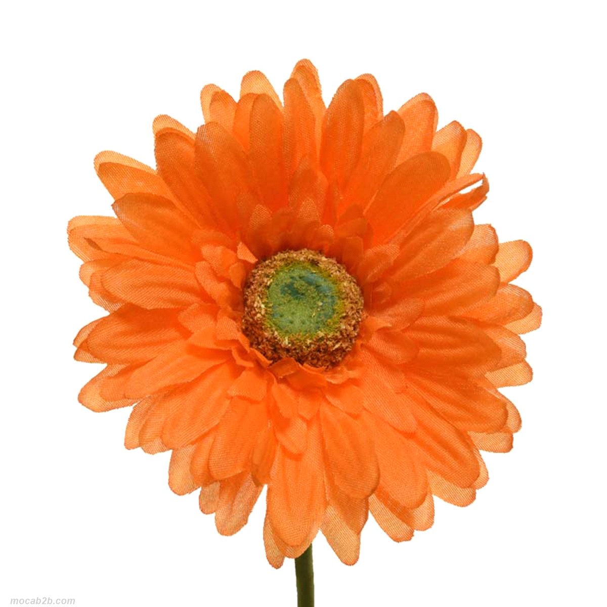Fiore decorativo gerbera arancione in polyester @10 h.50cm. 