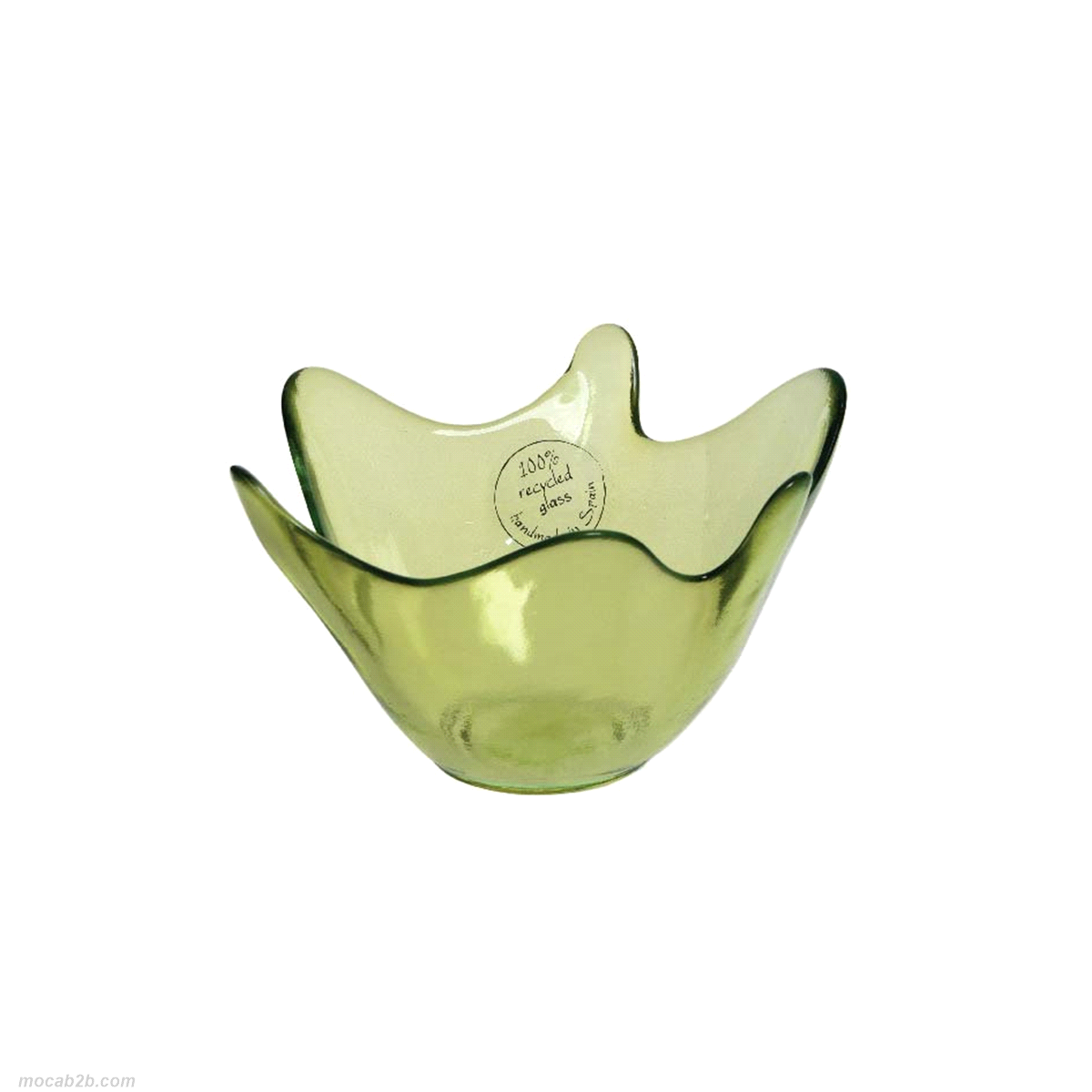 CIOTOLA GIALLO LIME VETRO RIC.@16x10 