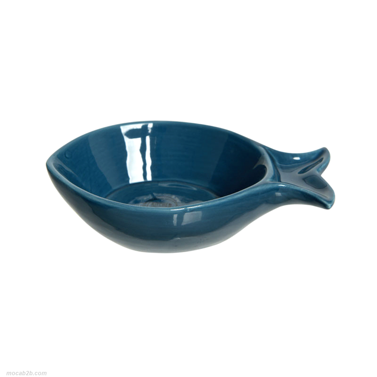 CIOTOLA PESCE BLU SCURO 12x19x5 