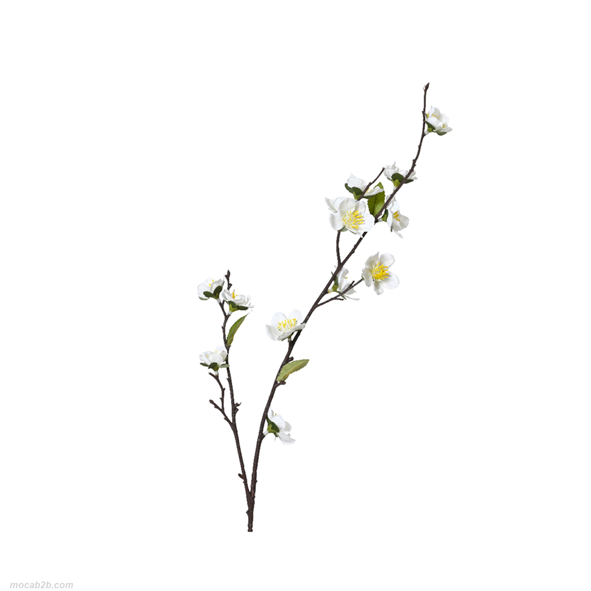 Fiore decorativo ramo ciliegio in polyester. Misure: 13cm x h. 70 cm. 