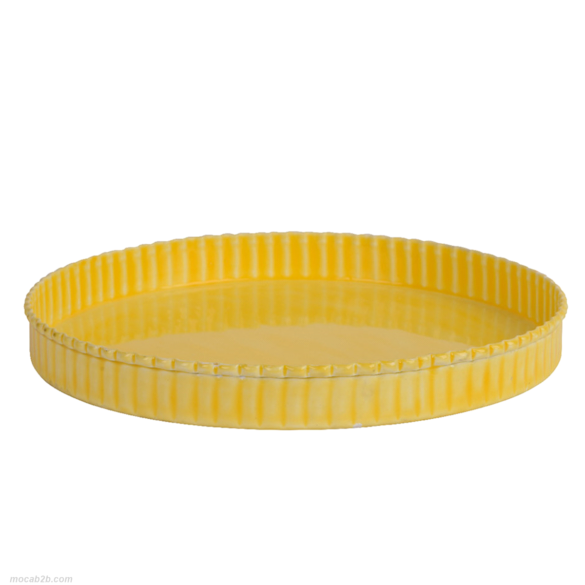 PIATTO GIALLO METALLO @40 h.2 