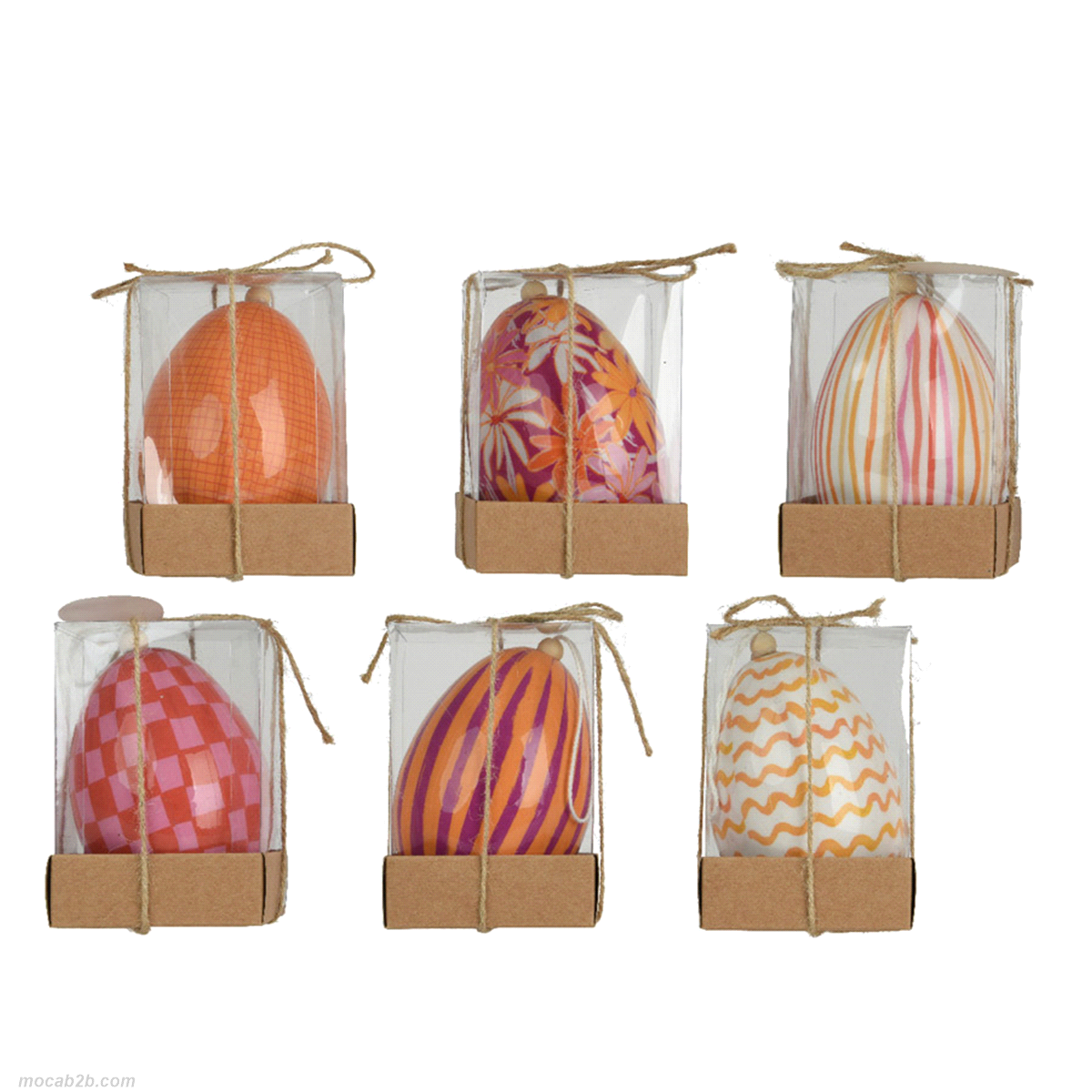 Uovo  in foam colorato da appendere. Misure: diam.9 h.11 cm. 