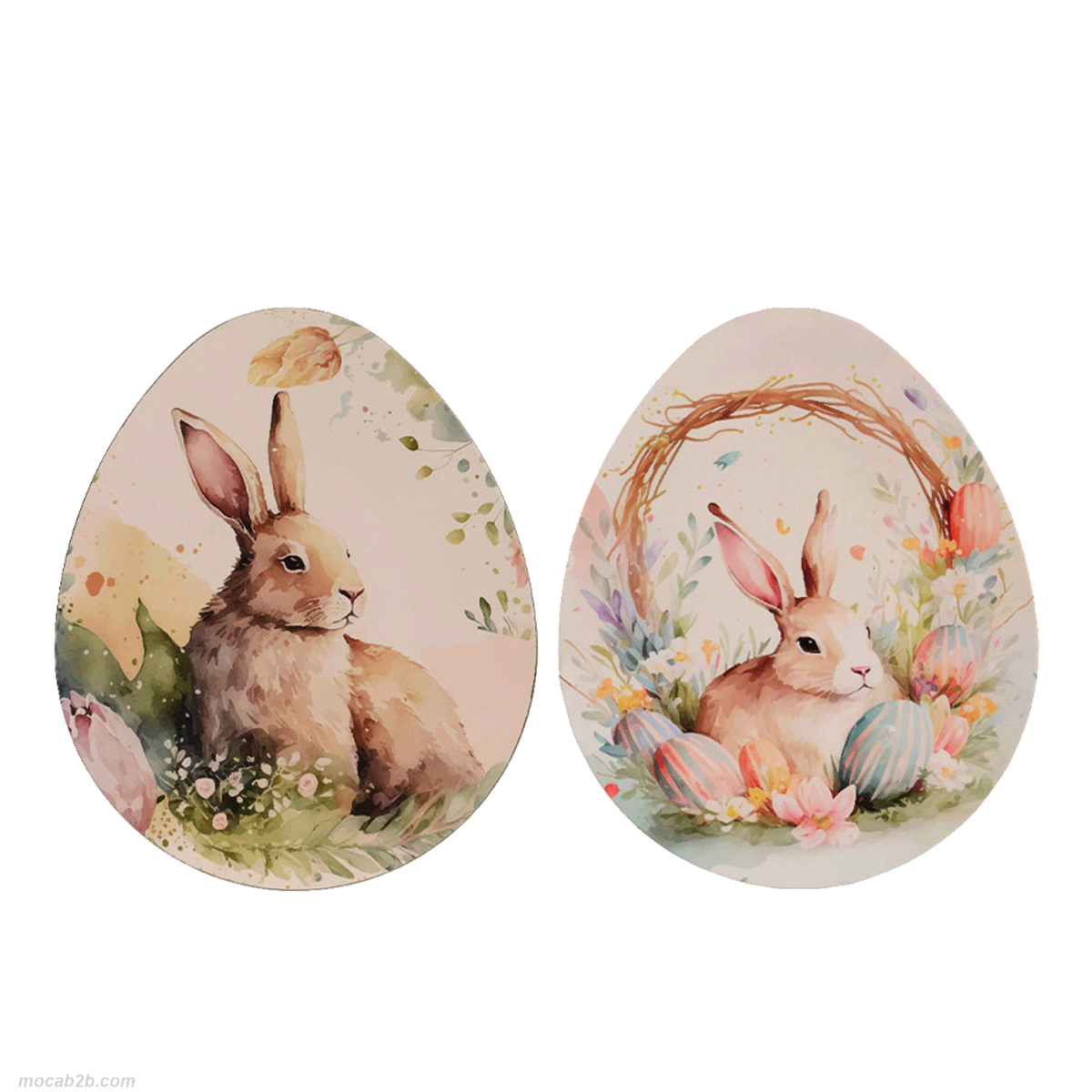 PIATTO DECORATIVO CONIGLIO ASSORTITO 35x29cm 