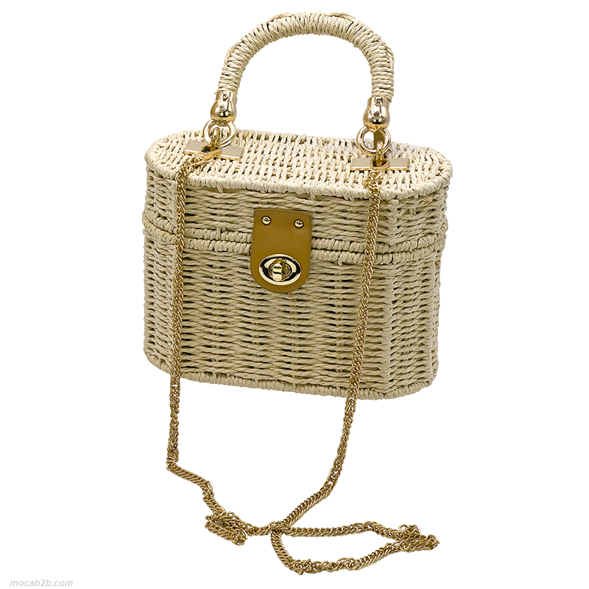 BORSA CORDA CON TRACOLLA A CATENA 20x10x15 