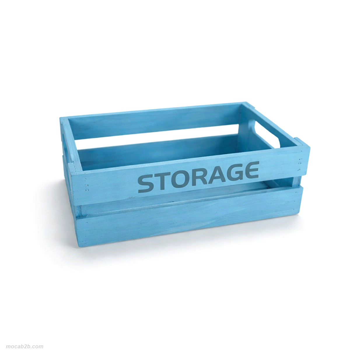 CASSETTA LEGNO BLU 23,5x13,5 h.7,5cm 