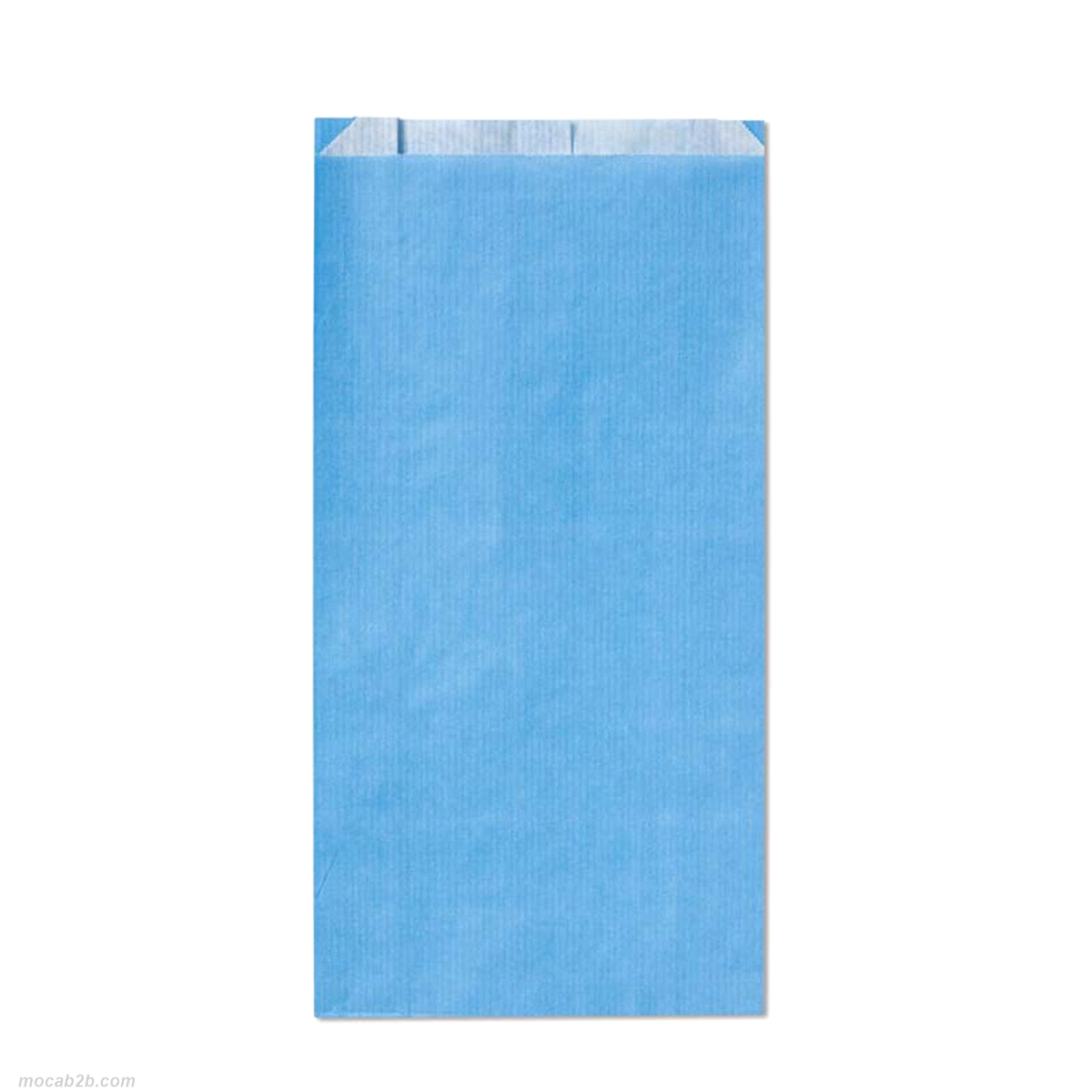 Sacchetti carta stampati con colori ad acqua, idonei al contatto con gli alimenti secchi o grassi nel lato non stampato. 