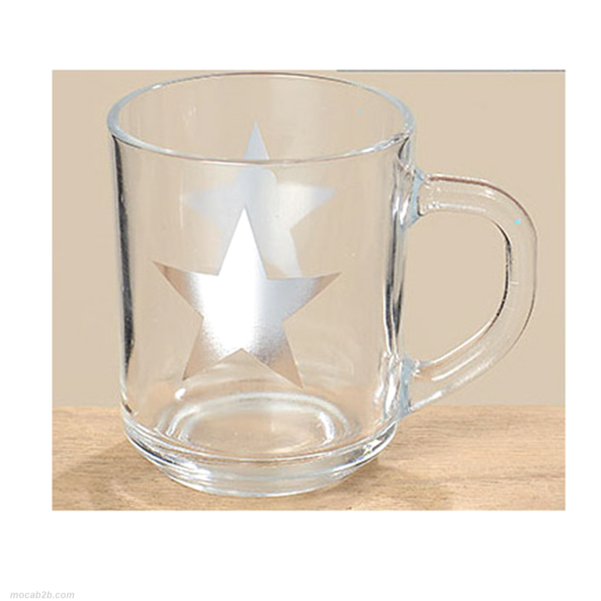 TAZZA STELLE VETRO TRASP. 200ml @7 