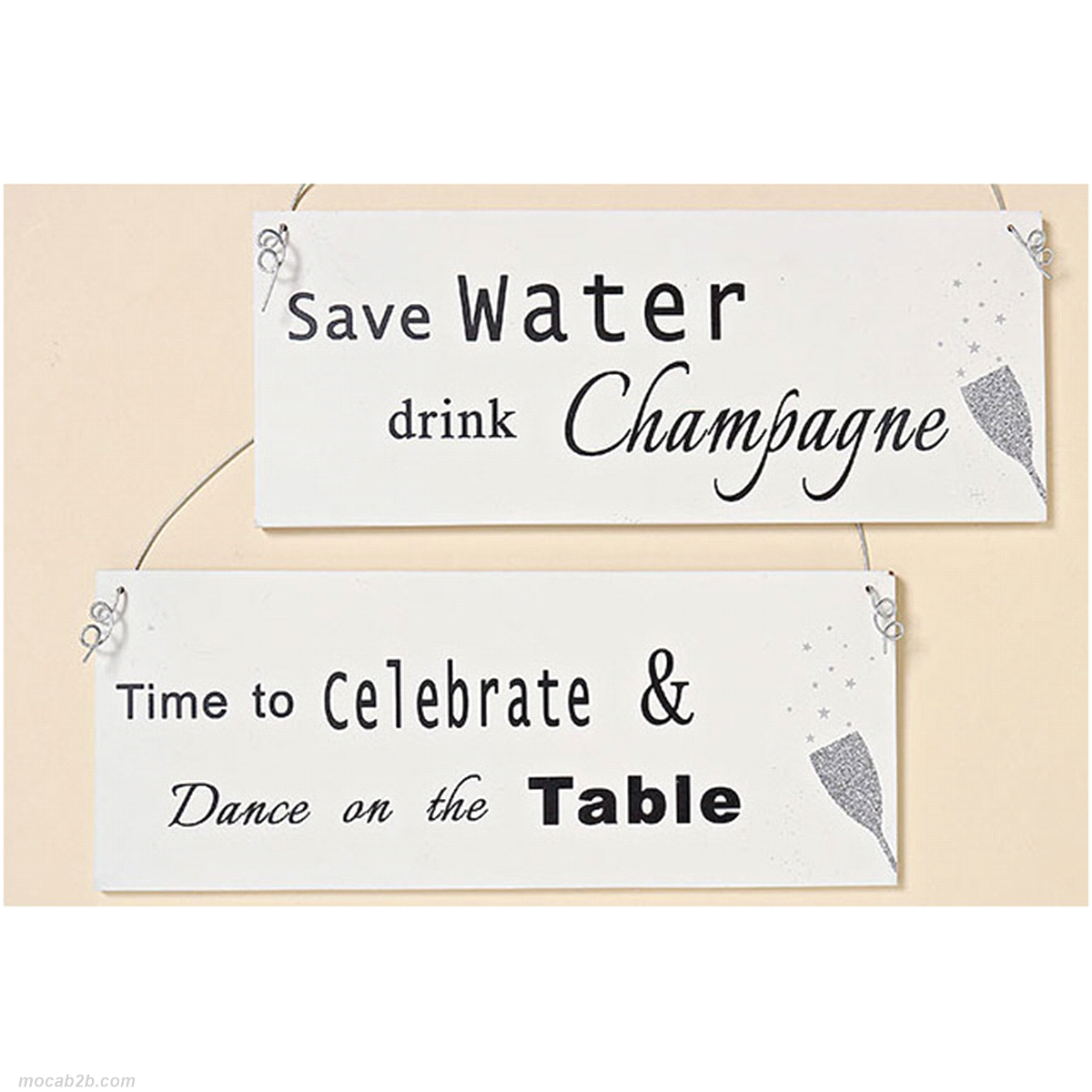 CARTELLO CON SCRITTE GLAM 28x11 