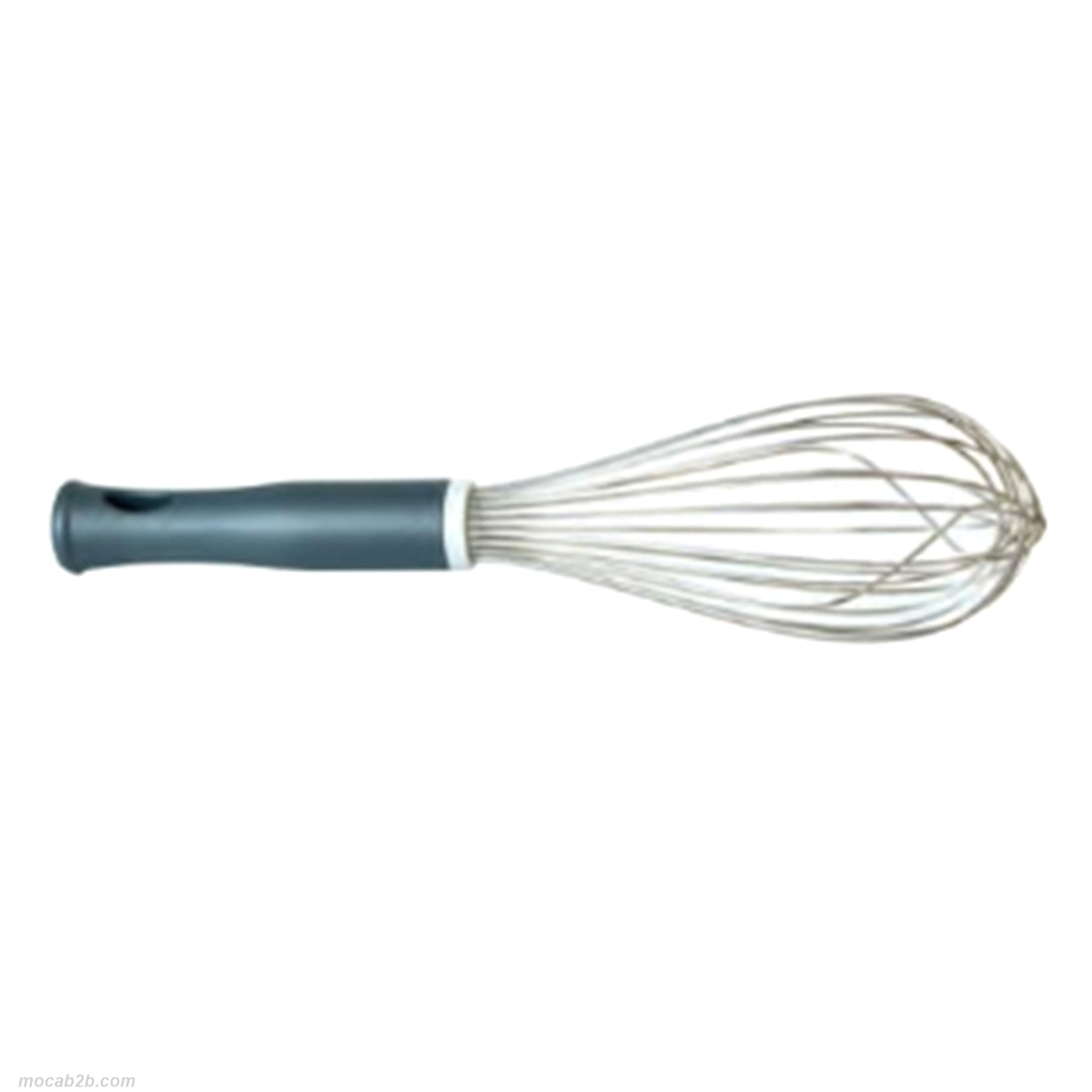 Frusta da 35 cm, acciaio lucido e impugnatura in plastica, 11 fili spessore 1,4mm. 