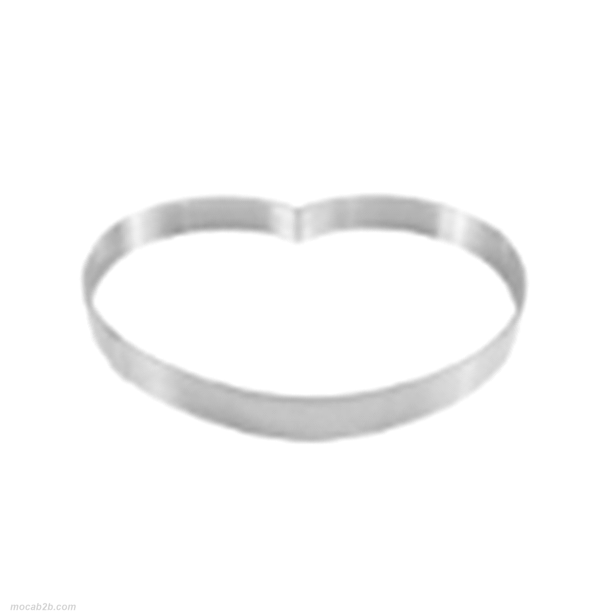 Base cuore in acciaio h.2cm (inserto a parte descrizione: INSERTO INOX HEART @13 h2) 