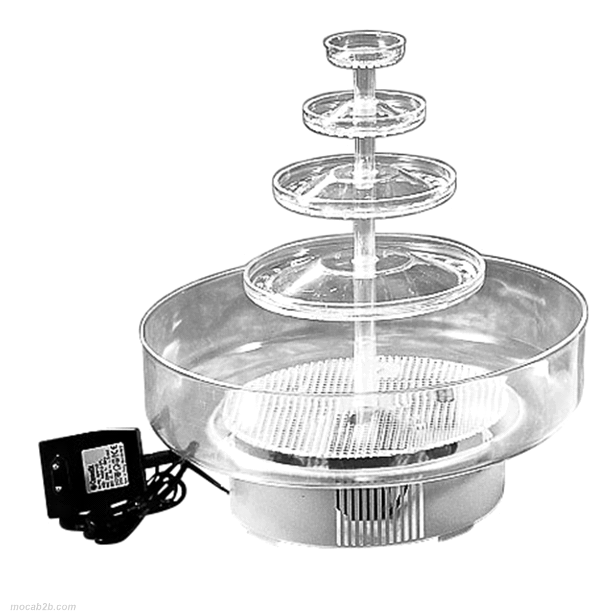 Fontana per le linee Carrè, Cerchio e Fontana. Alimentato da un motore 12V.
Dimensioni prodotto : ø 38 x h 40 mm.
 