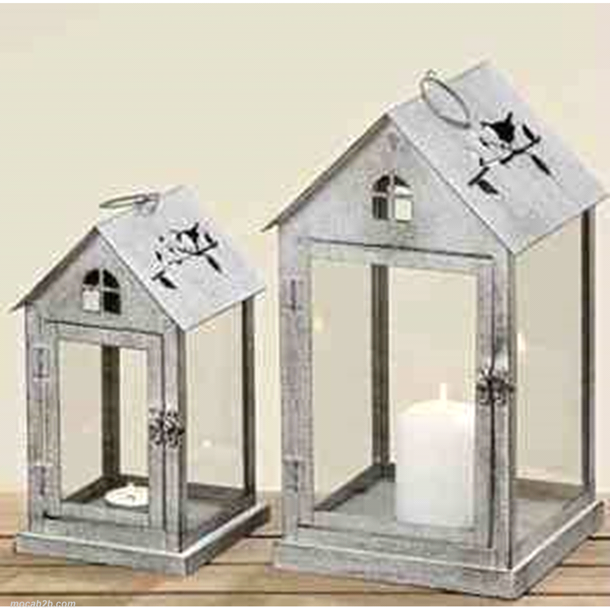 LANTERNA BIANCA BARNEY GRANDE 16cm 