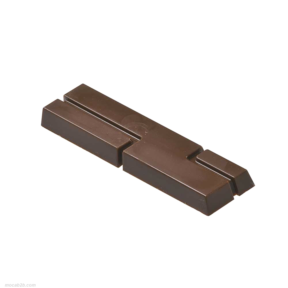 Stampo in policarbonato per snack rettangolari geometrici al cioccolato. 