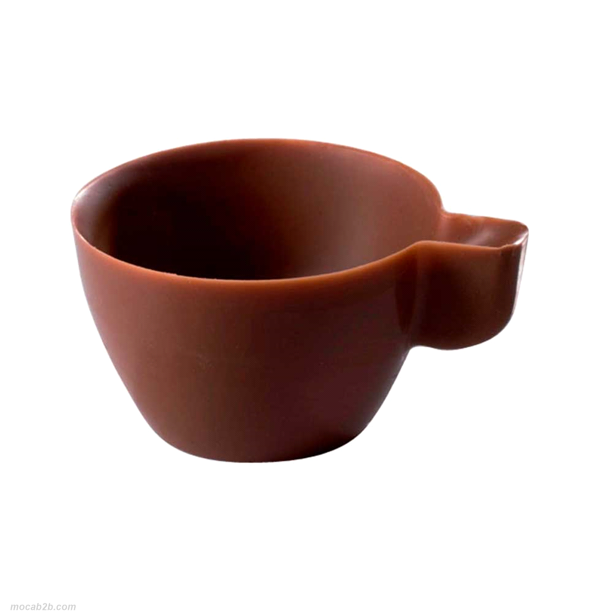 Stampo in policarbonato per realizzare graziose tazzine da caffè al cioccolato. 