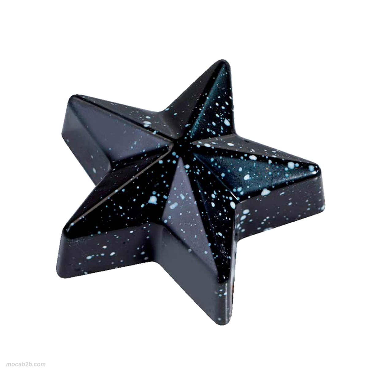 Stampo in policarbonato per praline a forma di stella. Perfetto anche per il periodo natalizio. 
