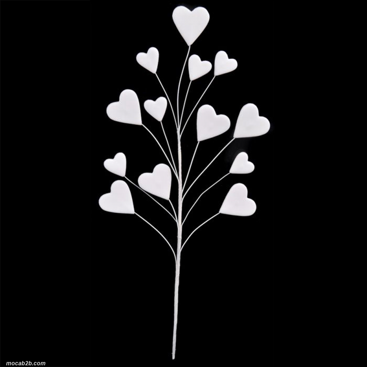 Bouquet cuori bianco. 