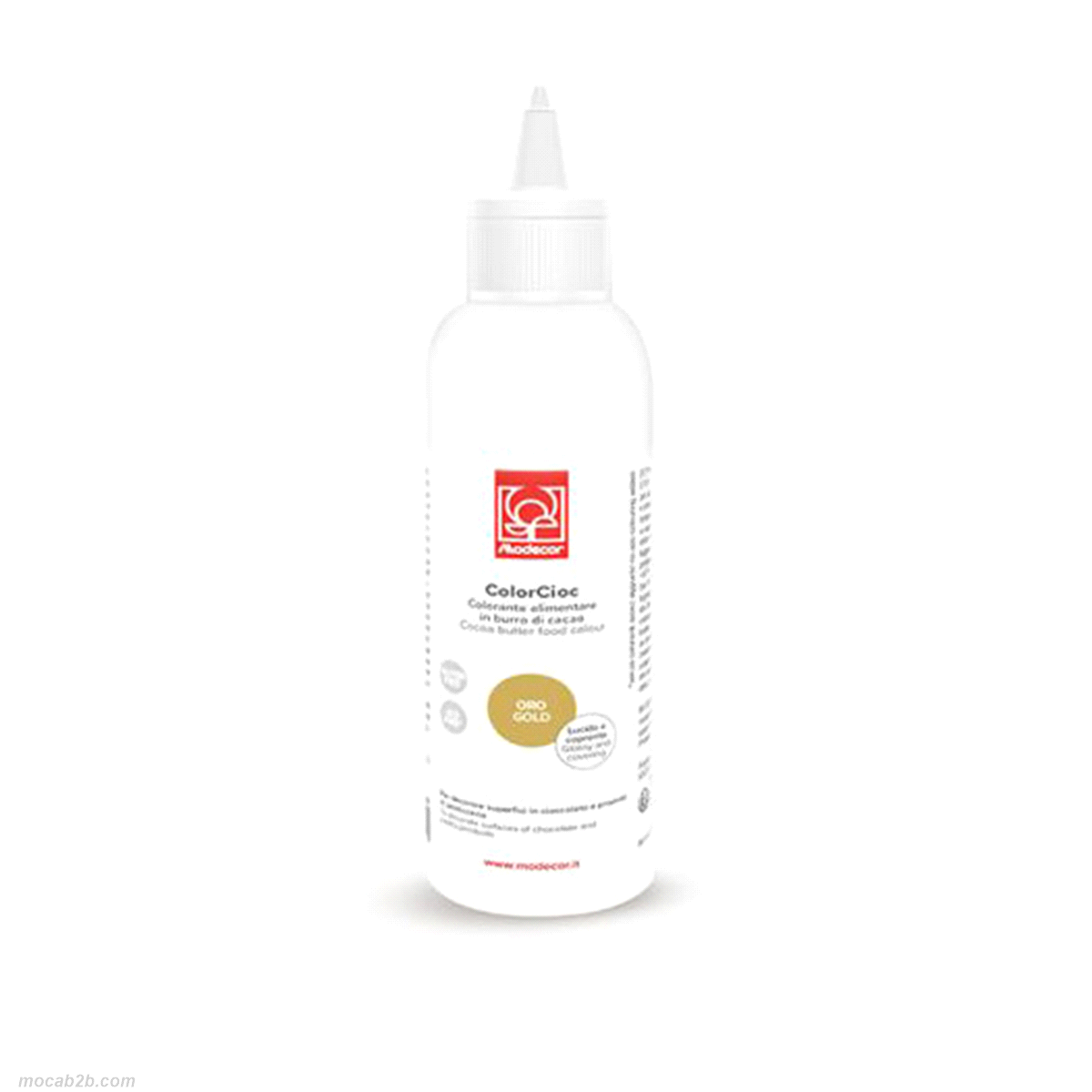 Colorante alimentare in burro di cacao. Gluten free. Non contiene coloranti azoici aggiuntivi. 