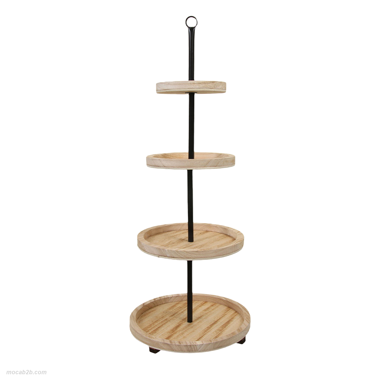 ALZATA 4 PIANI LEGNO NATURALE h.80cm 