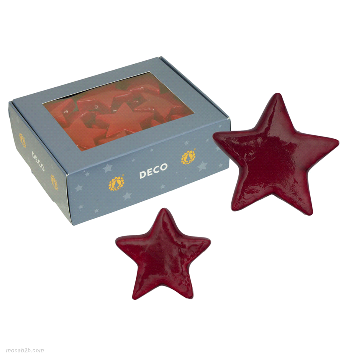 STELLINE ROSSO SCURO 48pz 