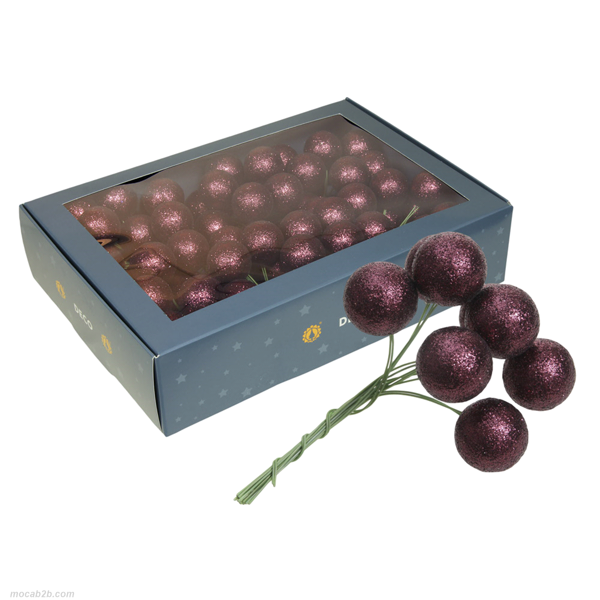 10 PICK DA 8 PALLINE ORCHIDEA@3cm 