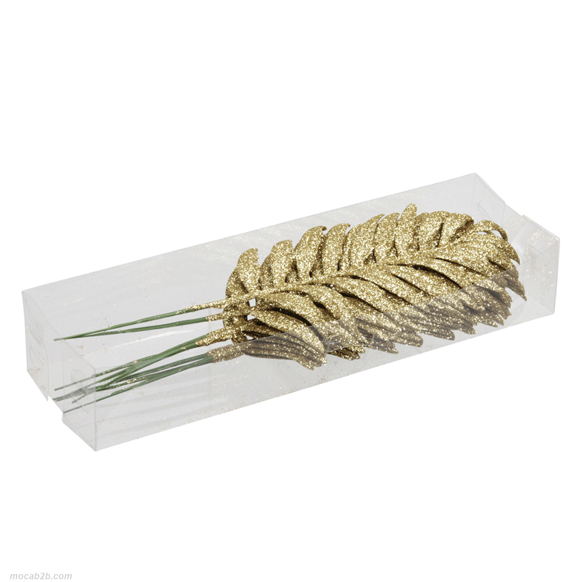 8 FOGLIE PALMA ORO SCURO 16cm 