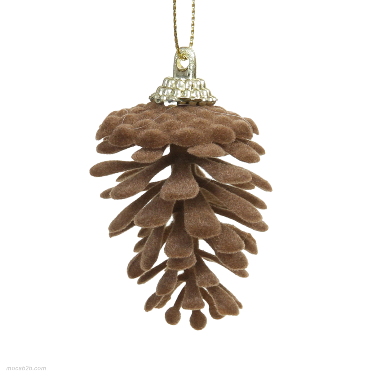 PIGNE VIOLA FLOCCATE DA APPENDERE 6,5x3,5 x6pz 