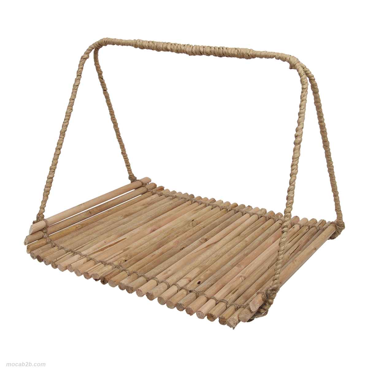 CESTO CON VASSOIO LEGNO NATURALE 37x32 