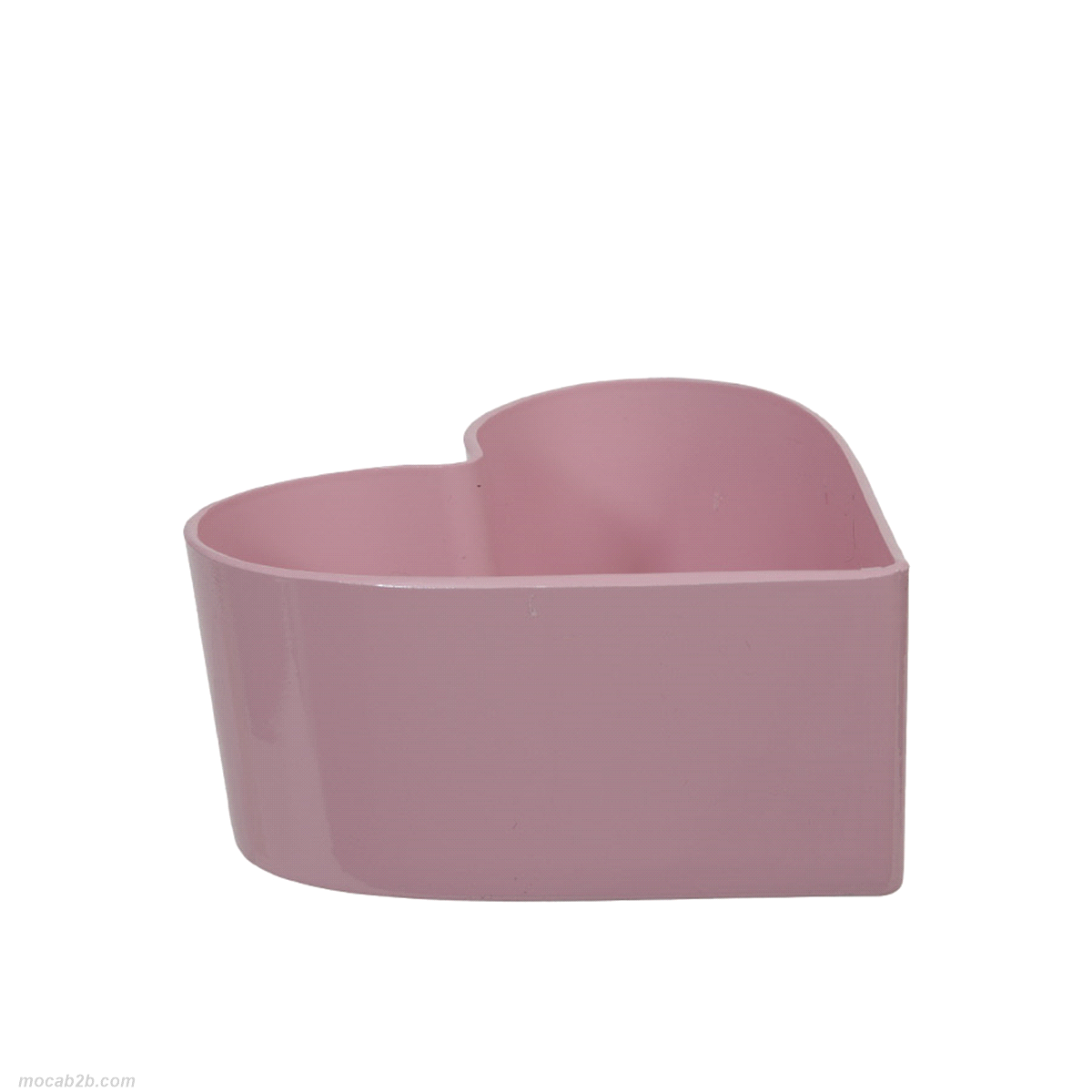 CIOTOLA CUORE ROSA PLASTICA15x16x7cm 