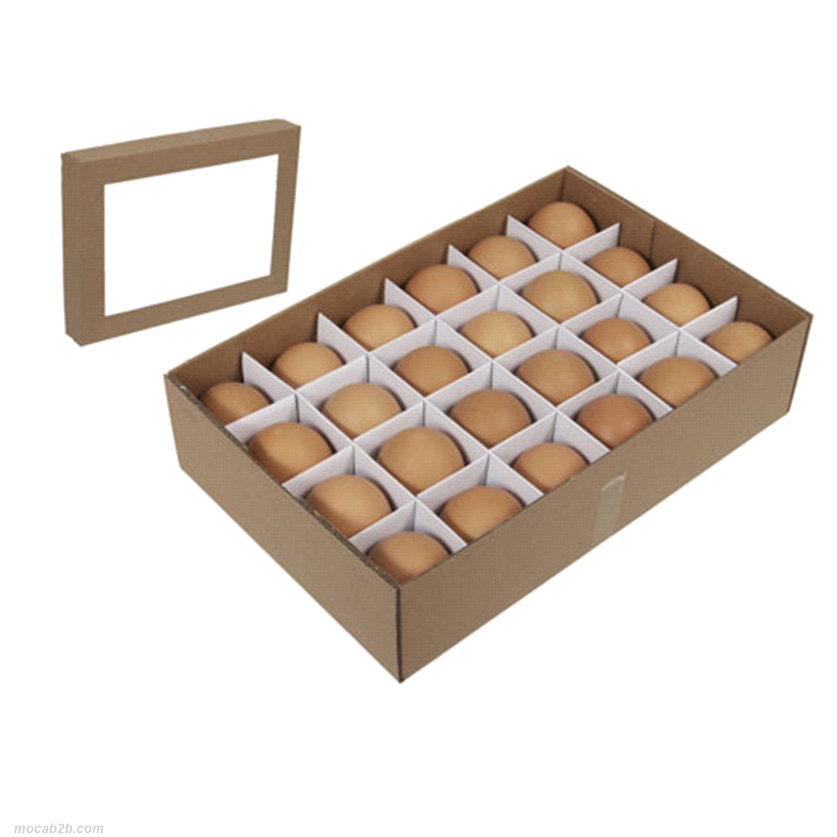 UOVA DI GALLINA MARRONI 6cm x 24pz 