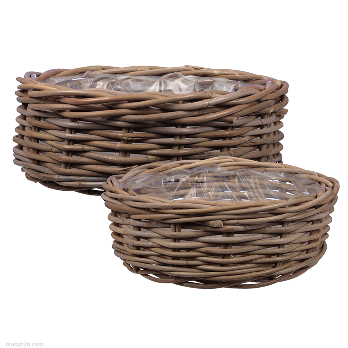 SET 2 CESTI KUBU NATURALI @32/37 cm 
