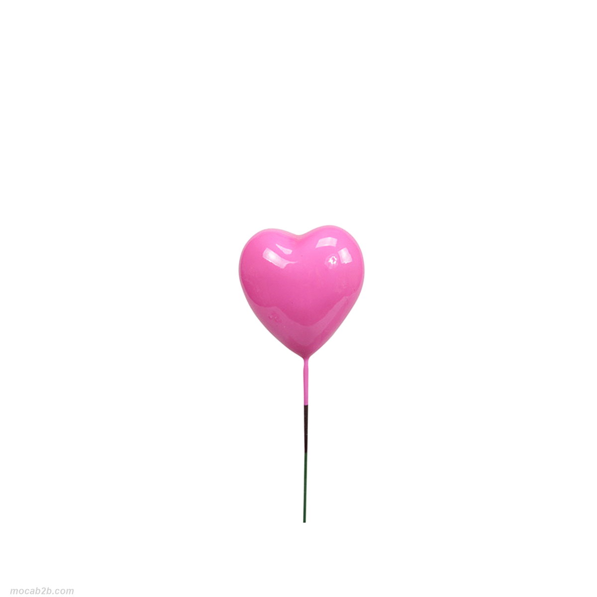 SET 48 CUORI ROSA STICK LACCATI 3x3 