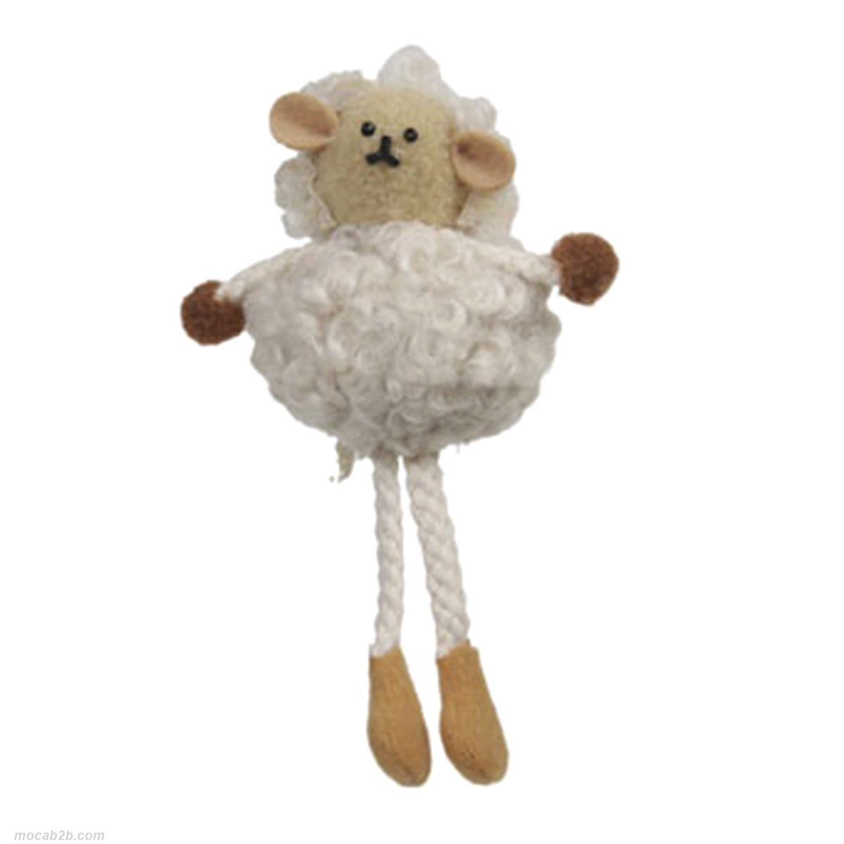 PECORA BEIGE IN TESSUTO DA APPENDERE 8x12cm x4pz 