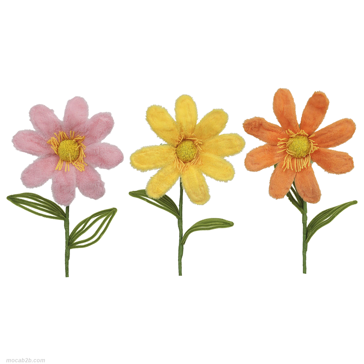 FIORE IN TESSUTO IN 3 COLORI ASSORTITI @23 